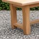 Table basse vintage en chêne style table de ferme – bois naturel – 103 cm