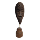 Antique African Dan Mahou passport mask with long beak, 19 cm