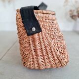 Besace de pêcheur ancienne - panier pêcheur