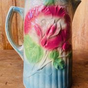Old slip pitcher Made in France Sweet pea