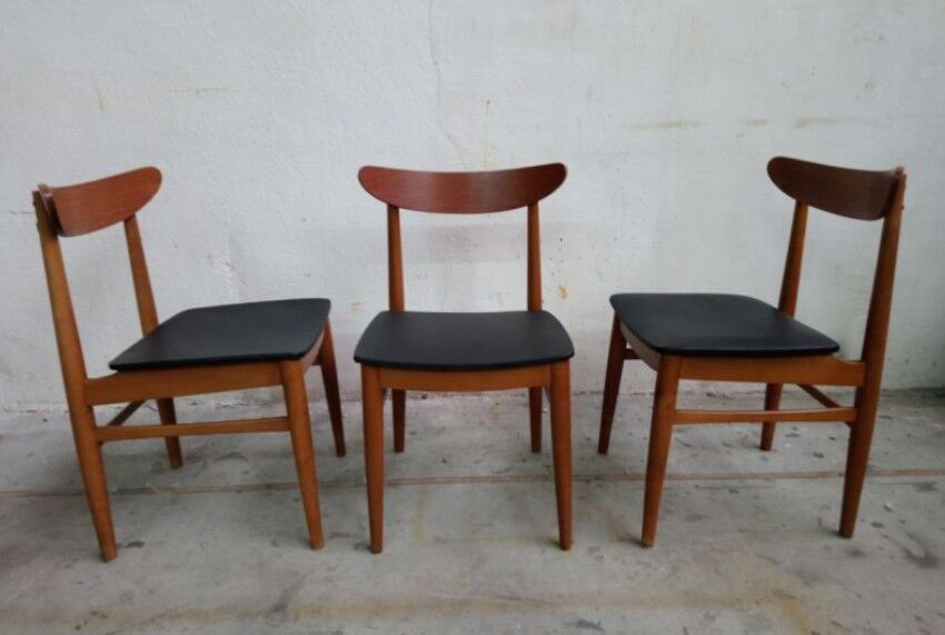 Série de 6 chaises scandinaves