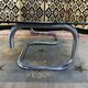1970 chrome and smoked glass coffee table