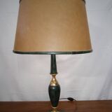 Large vintage leather desk lamp Le Tanneur