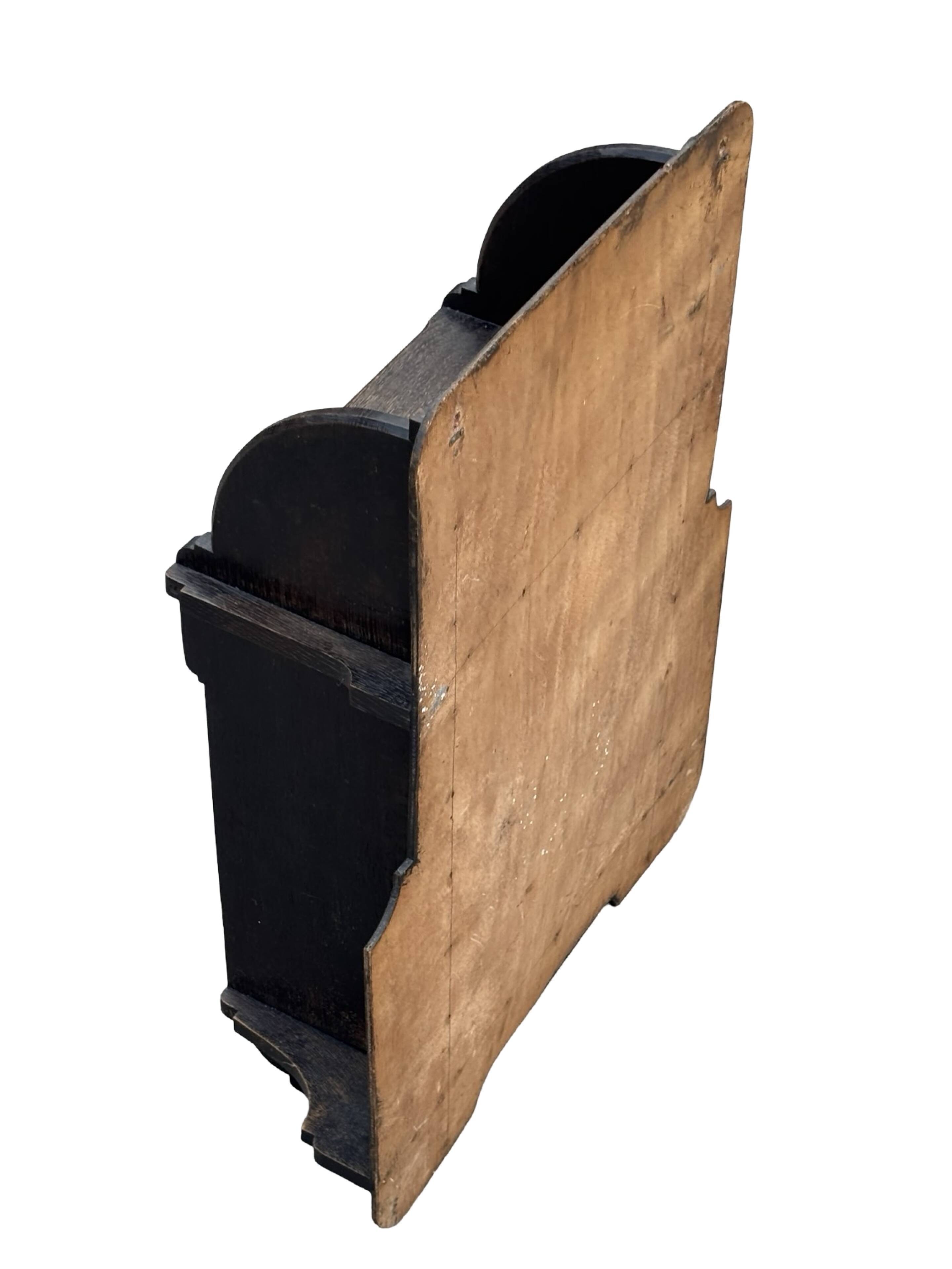 Art Deco hanging cabinet, wall cabinet, 1920s oak design