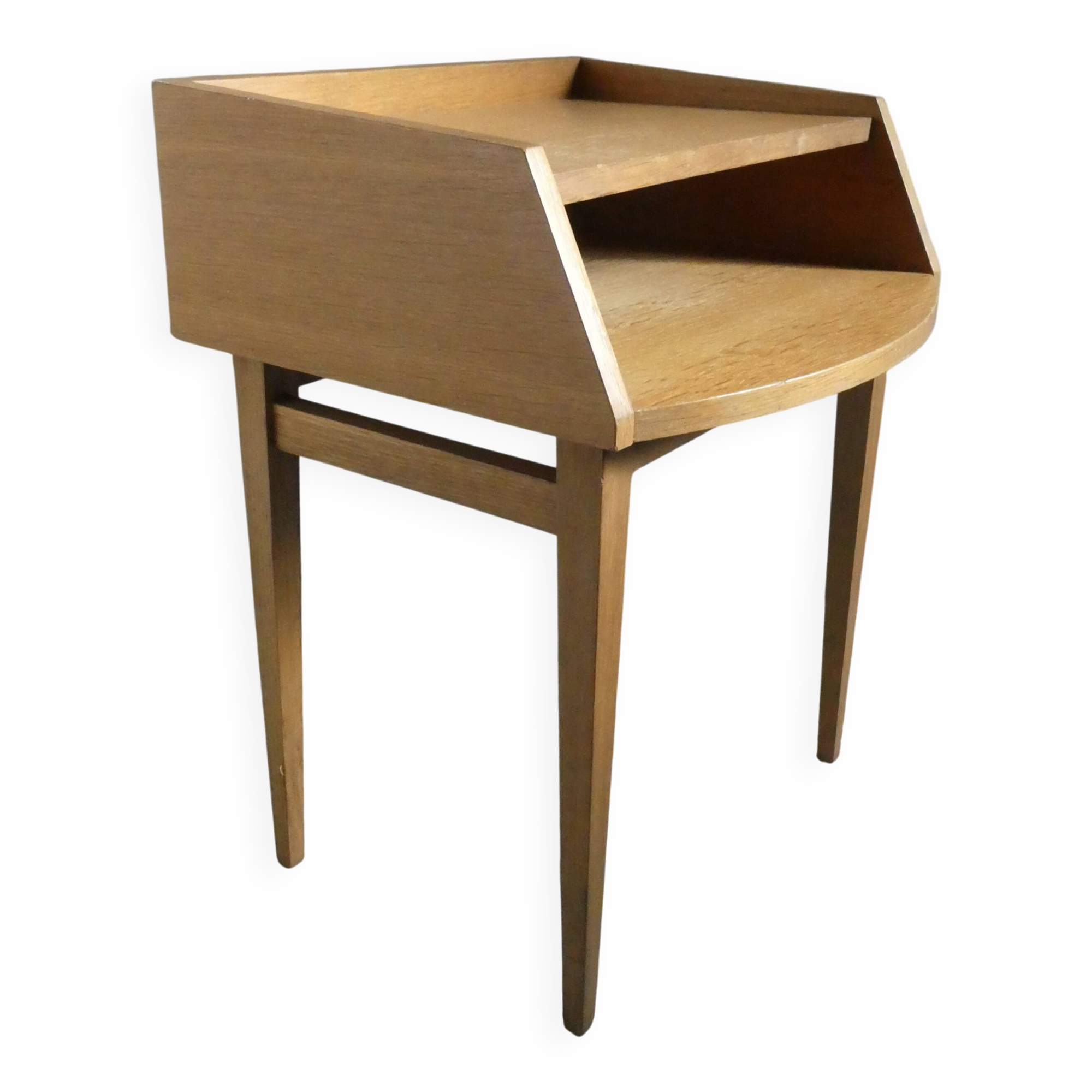 Light wood bedside table from the 1960s.