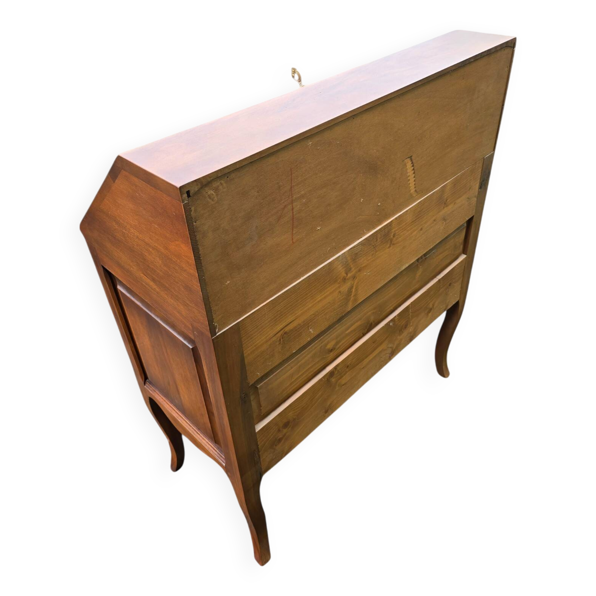 Antique secretary in solid walnut