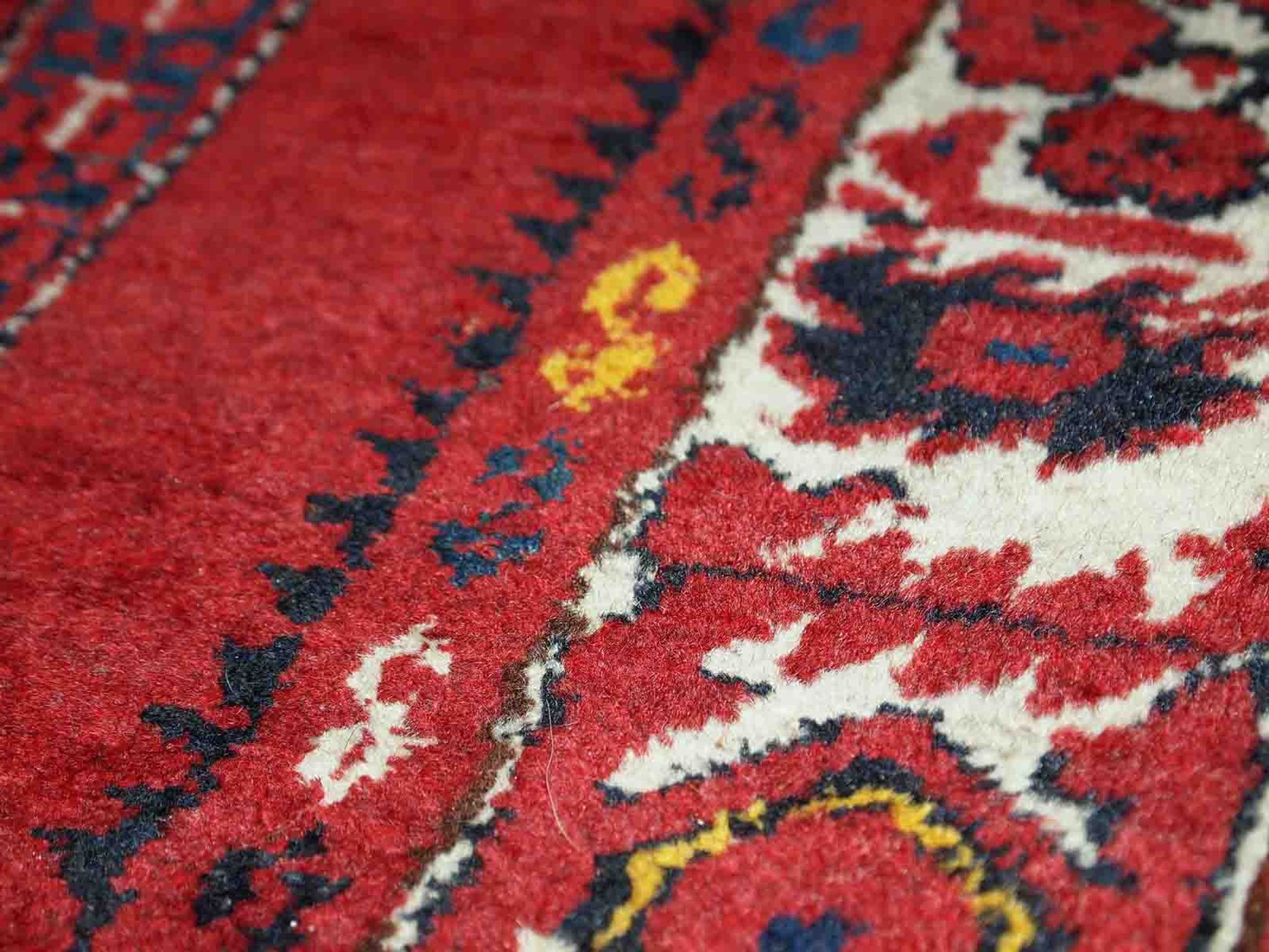 Old turkish carpet anatolian handmade 79cm x 112cm 1940s, 1c563