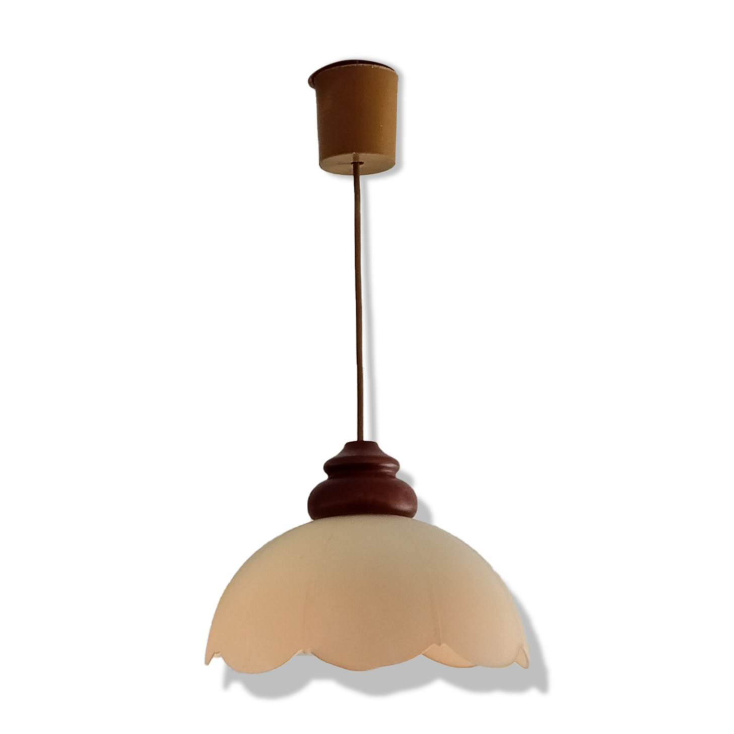 Vintage opaline pendant lamp