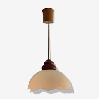 Suspension vintage en opaline