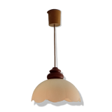 Vintage opaline pendant lamp