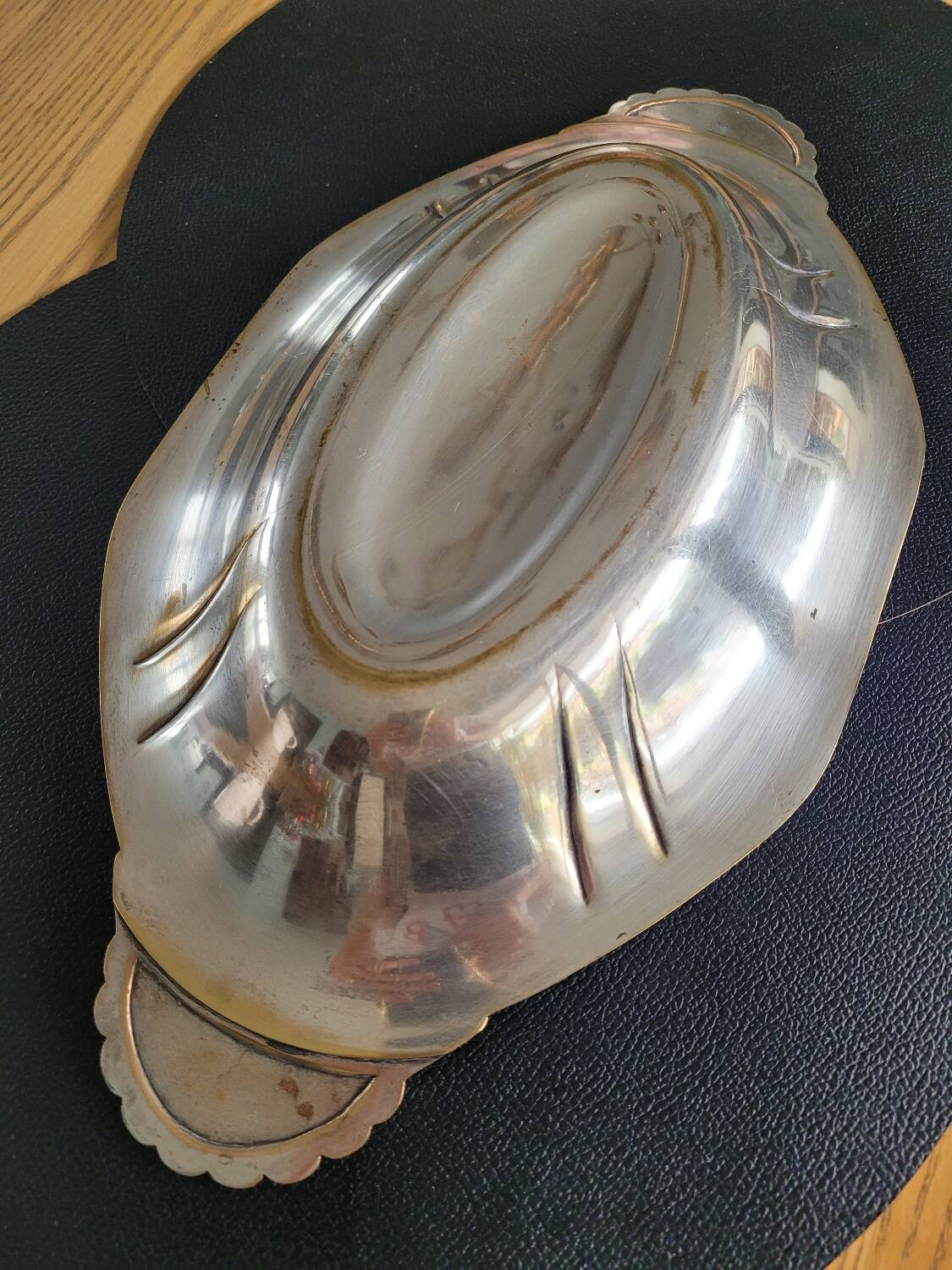 Old silver plated dish