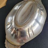 Plat ancien en métal argenté