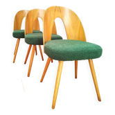 Ensemble de chaises conçu par A.Suman, Tchécoslovaquie, les années 60
