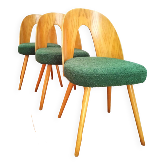 Ensemble de chaises conçu par A.Suman, Tchécoslovaquie, les années 60