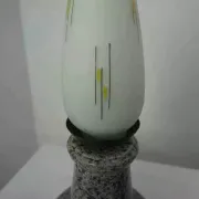 Lampe en céramique et opaline années 50