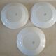 Lot trois assiettes terre de fer Onnaing