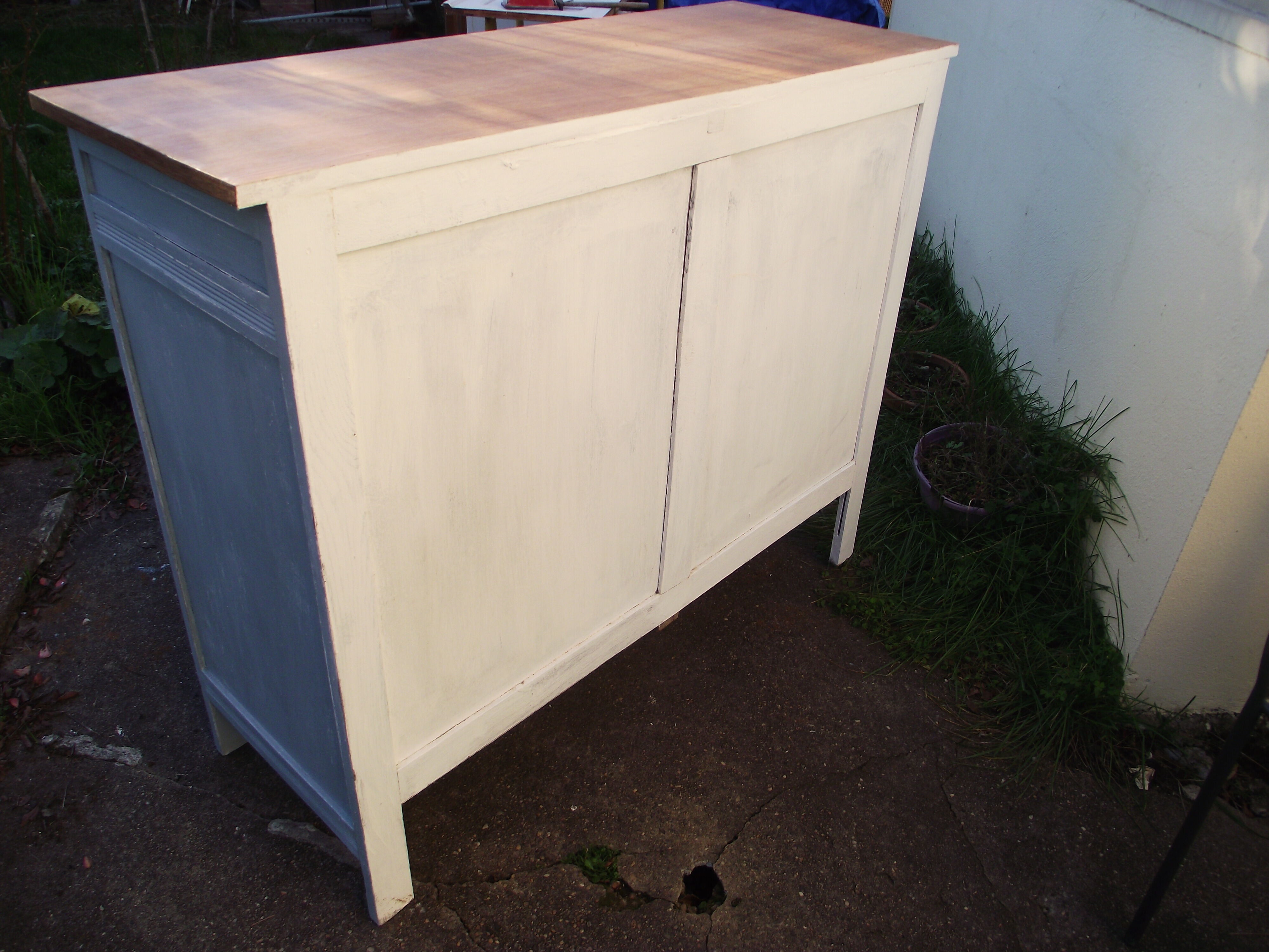 Parisian buffet in painted oak