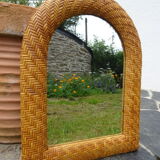 Rattan mirror 52 x 40 cm