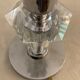 Pied de lampe de table en verre hexagonal 1940 G. Humbert