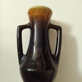 Vase en céramique marron
