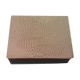 Christofle box in hammered silver metal and wood