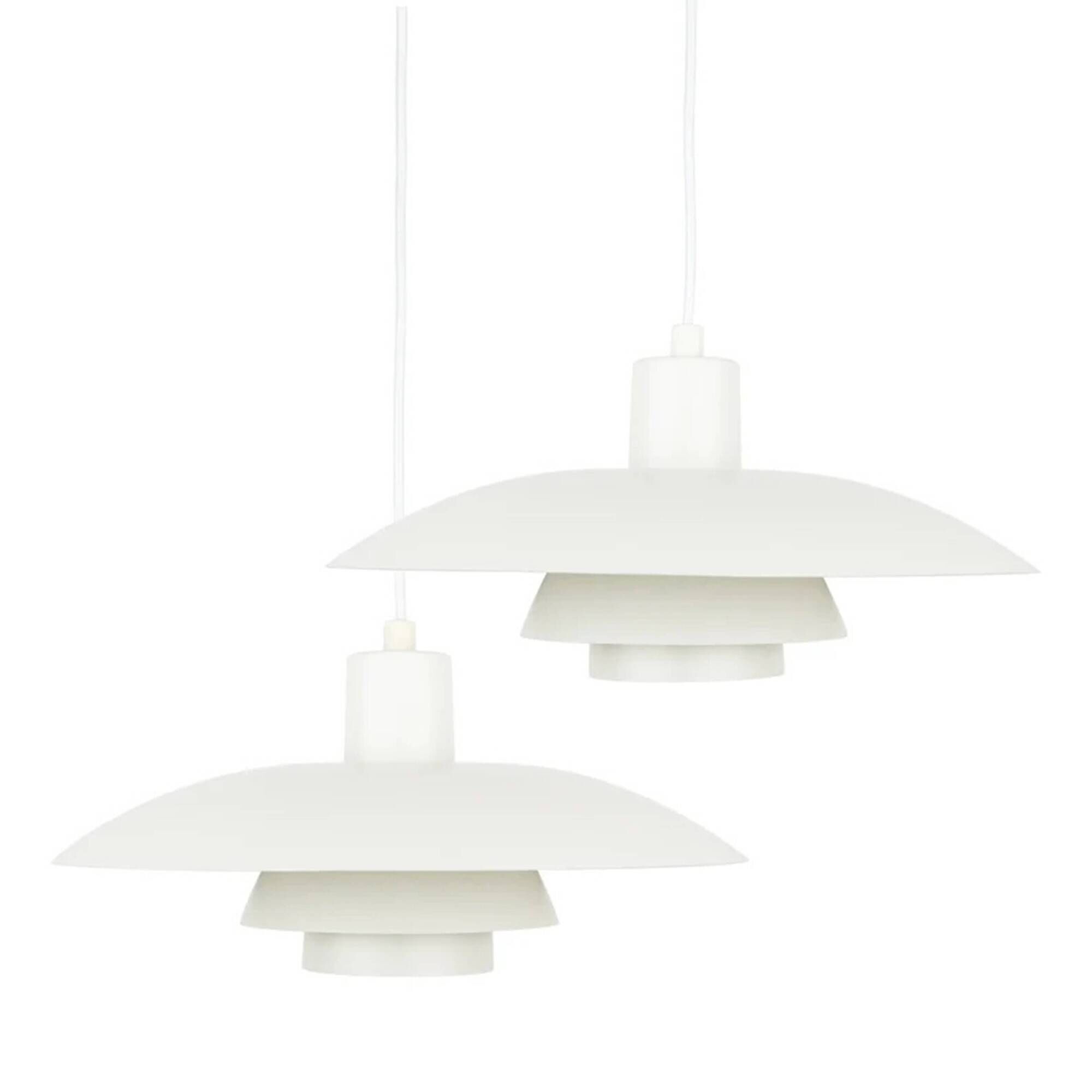 Pair of 2 Danish vintage PH 4/3 pendant lamps by Poul Henningsen, 1966
