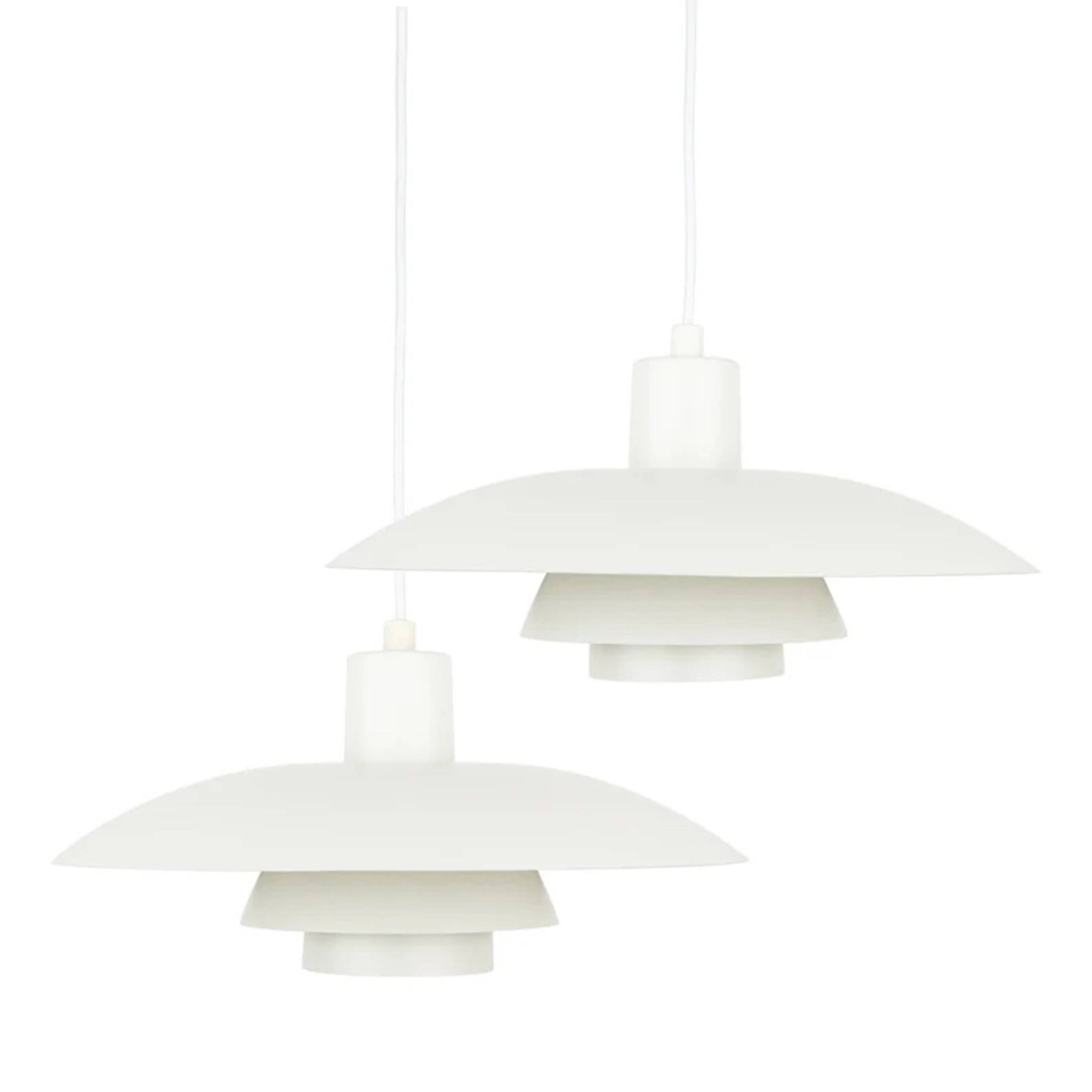 Pair of 2 Danish vintage PH 4/3 pendant lamps by Poul Henningsen, 1966