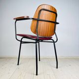 Mid-century red dining chair, Italy, 1960s