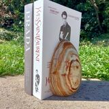 Retro marbled egg bookends 💐