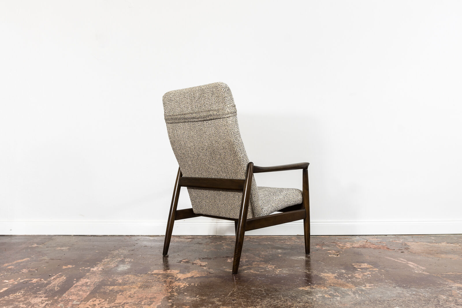 Gfm 64 back armchair with ottoman by edmund homa 1960's