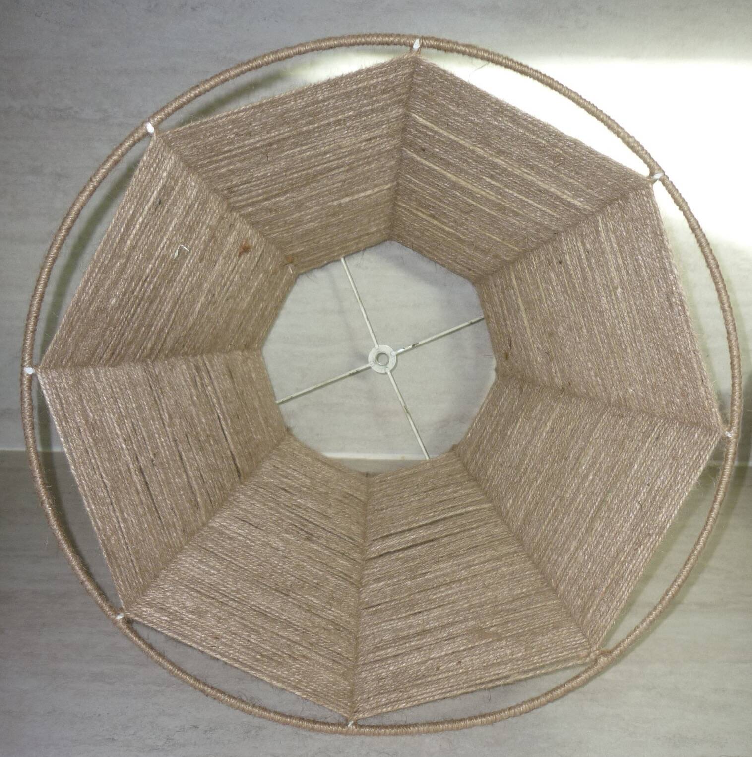 Jute thread lampshade 45 cm ø