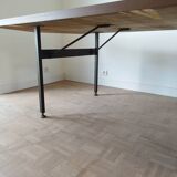 270 cm Grande table imposante Alain Richard hexagonal