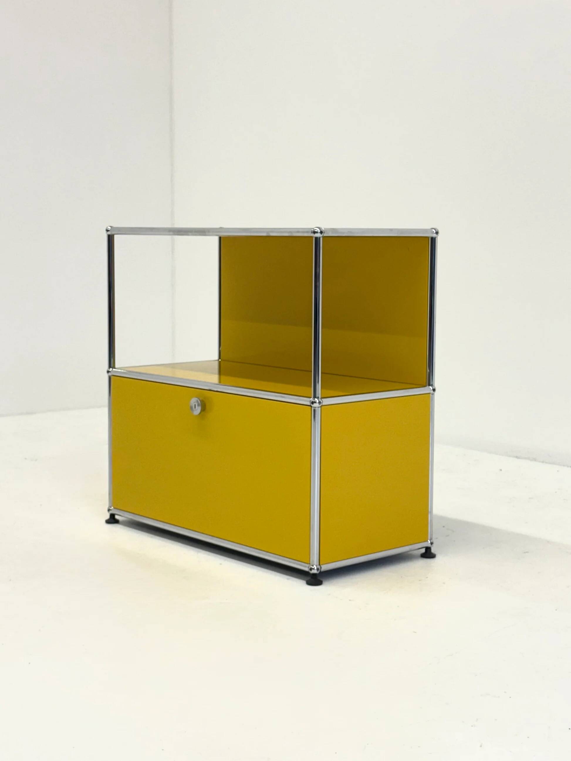 USM Haller cabinet in yellow