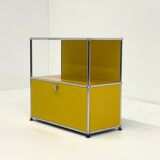 USM Haller cabinet in yellow