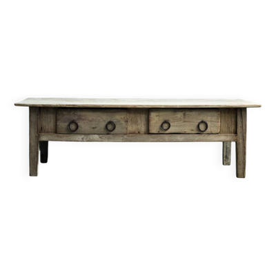 Table basse de ferme espagnole, début du XIXe siècle - Table en chêne, antiquité