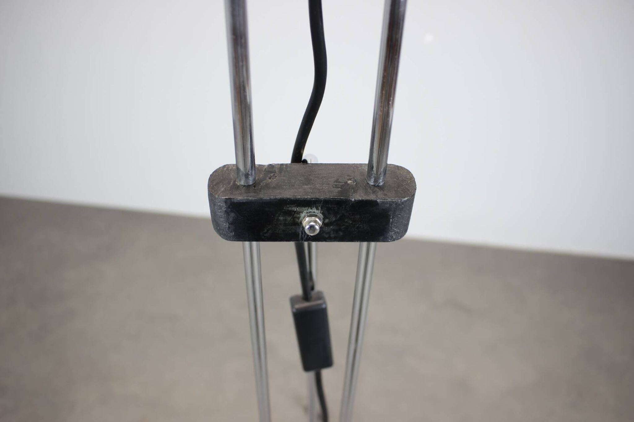 Adjustable Italian chrome floor lamp Space Age, 1960s