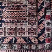 Tapis vintage fait main Baloutche 50x84 cm en laine - 1C1044