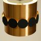 1960s Space Age pendant lamp by Doria, made of copper-anodized aluminum