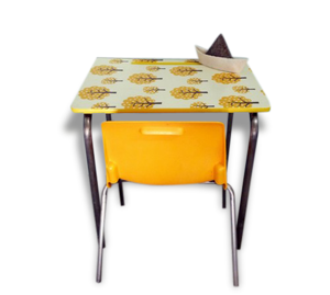 bureau vintage et sa