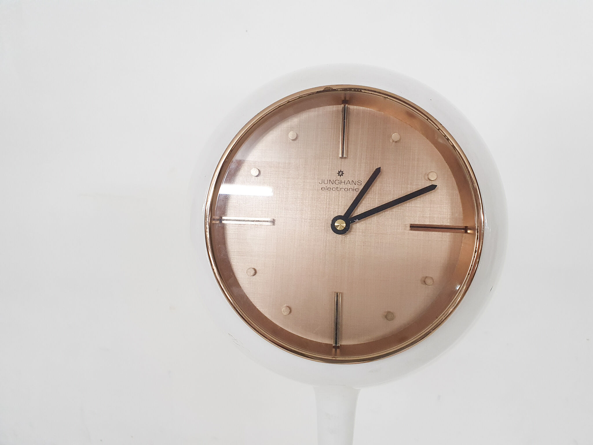 Space age standing clock by Junghans, Germany, 1970's