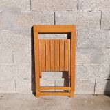 Set of 4 Aldo Jacober folding chairs in wood