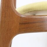 1960s Erik Buch Set of Six Restored Teak Dining Chairs, Denmark