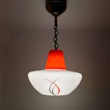 Opaline chandelier from the 60s