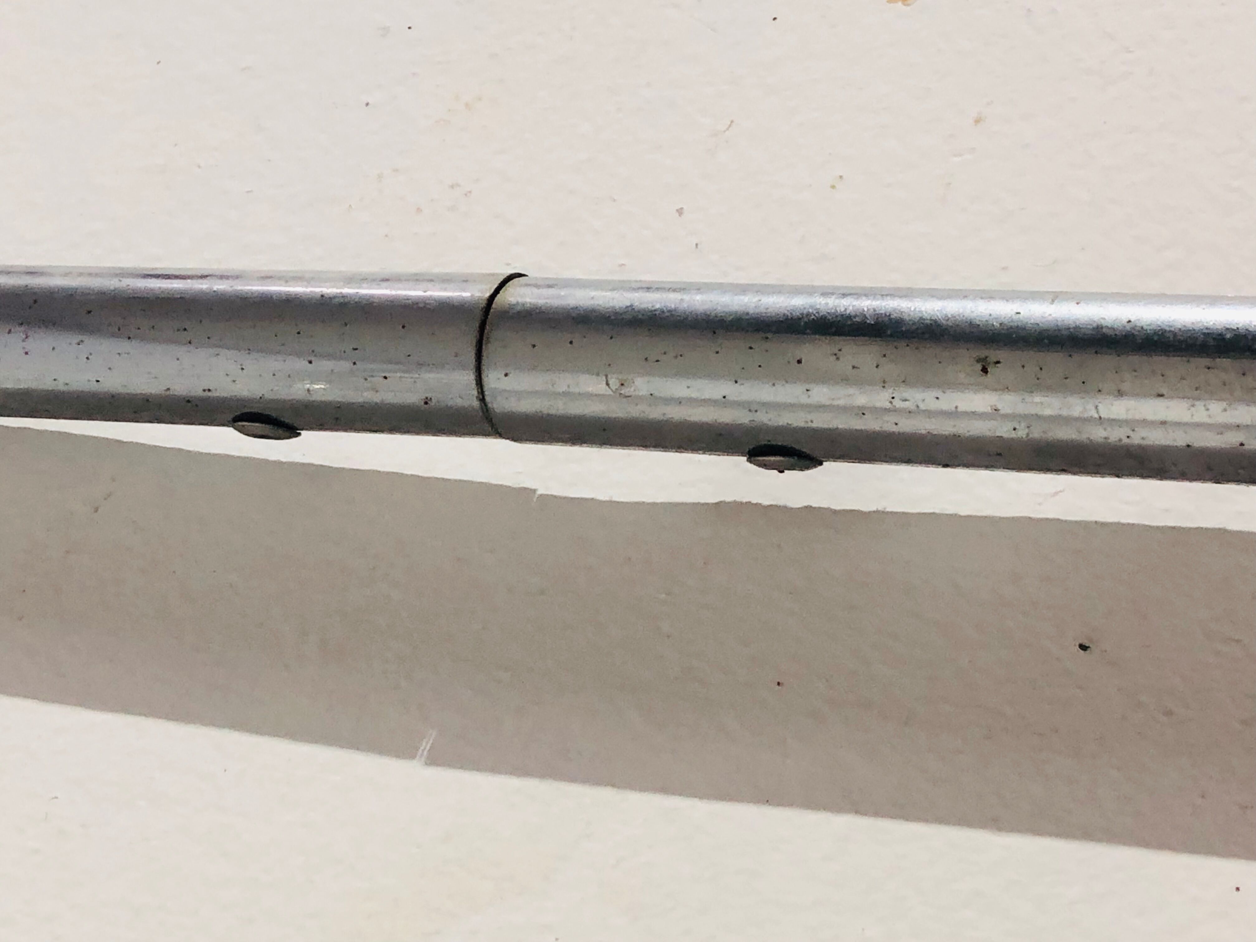 Vintage coffee table white melamine top