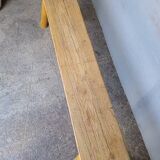 Bench 140 cm old solid wood with patina