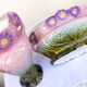 Pair of vases and its Garden dabbling Art Nouveau