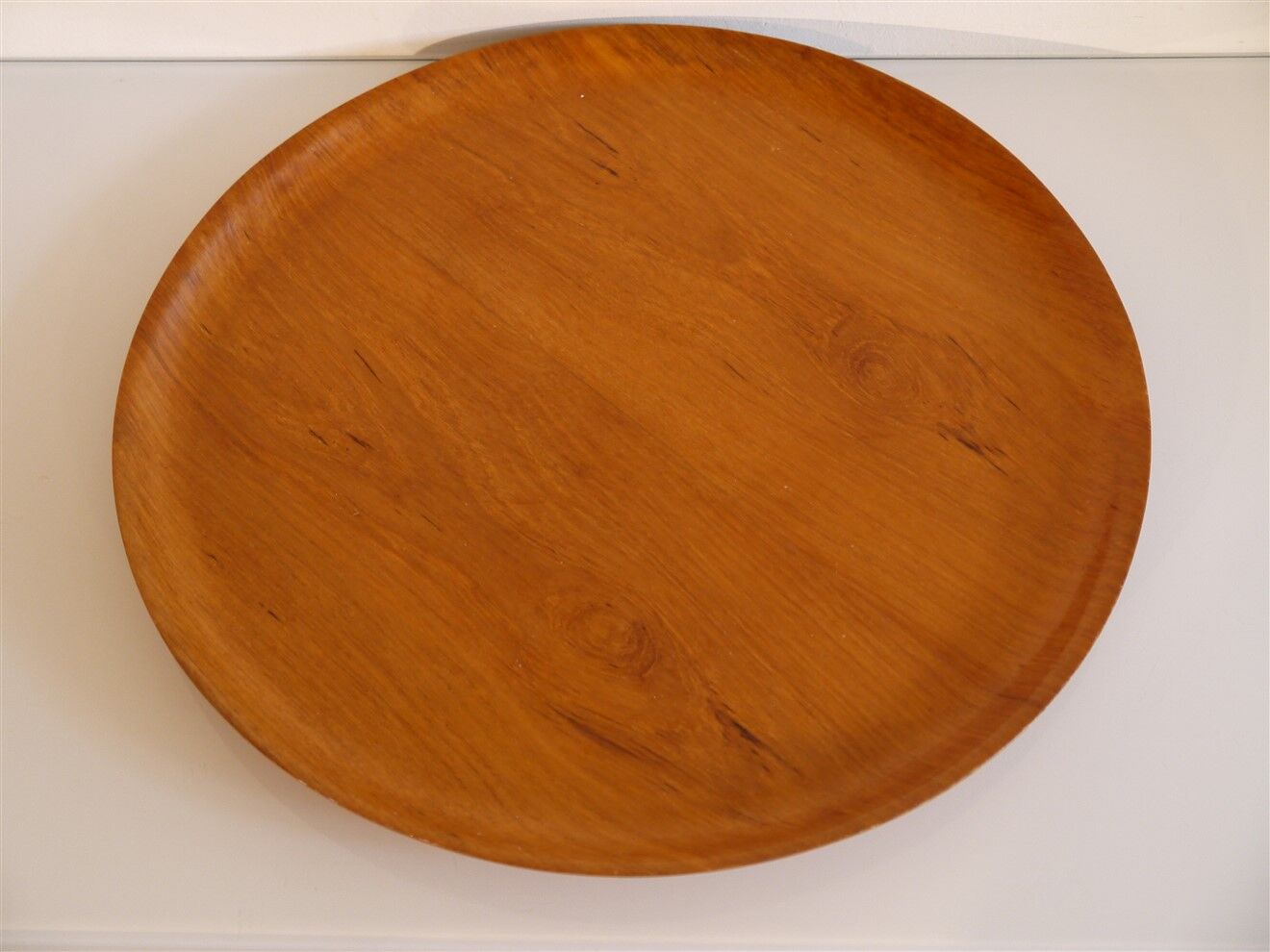 Scandinavian vintage teak tray 1960