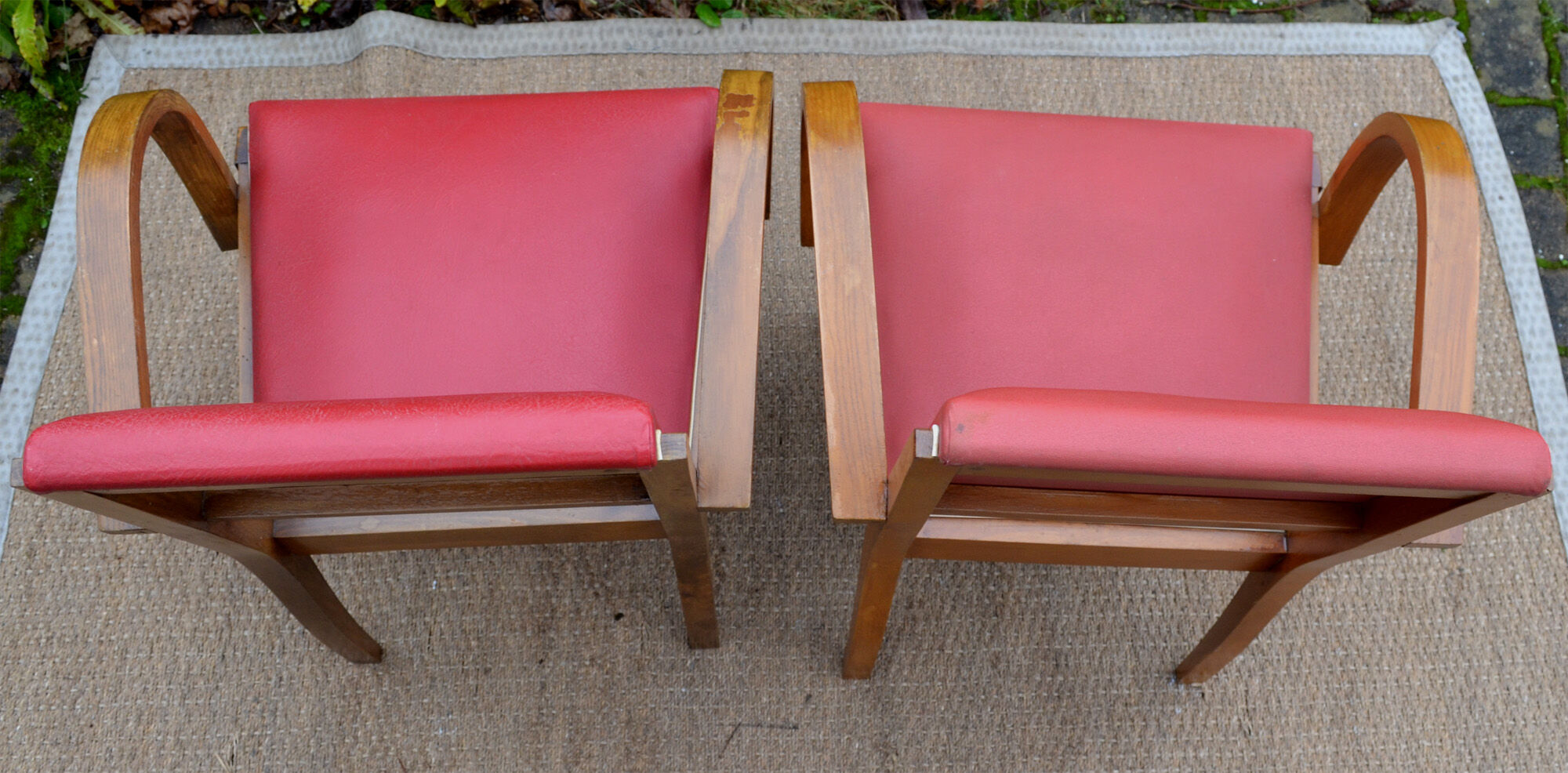 Suite of 4 chairs vintage bridge