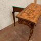 Table a jeu de style Louis XV en marqueterie Hollandaise XIX siècle Console