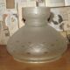 Replacement lampshade in opaque white glass in vintage French lantern style.